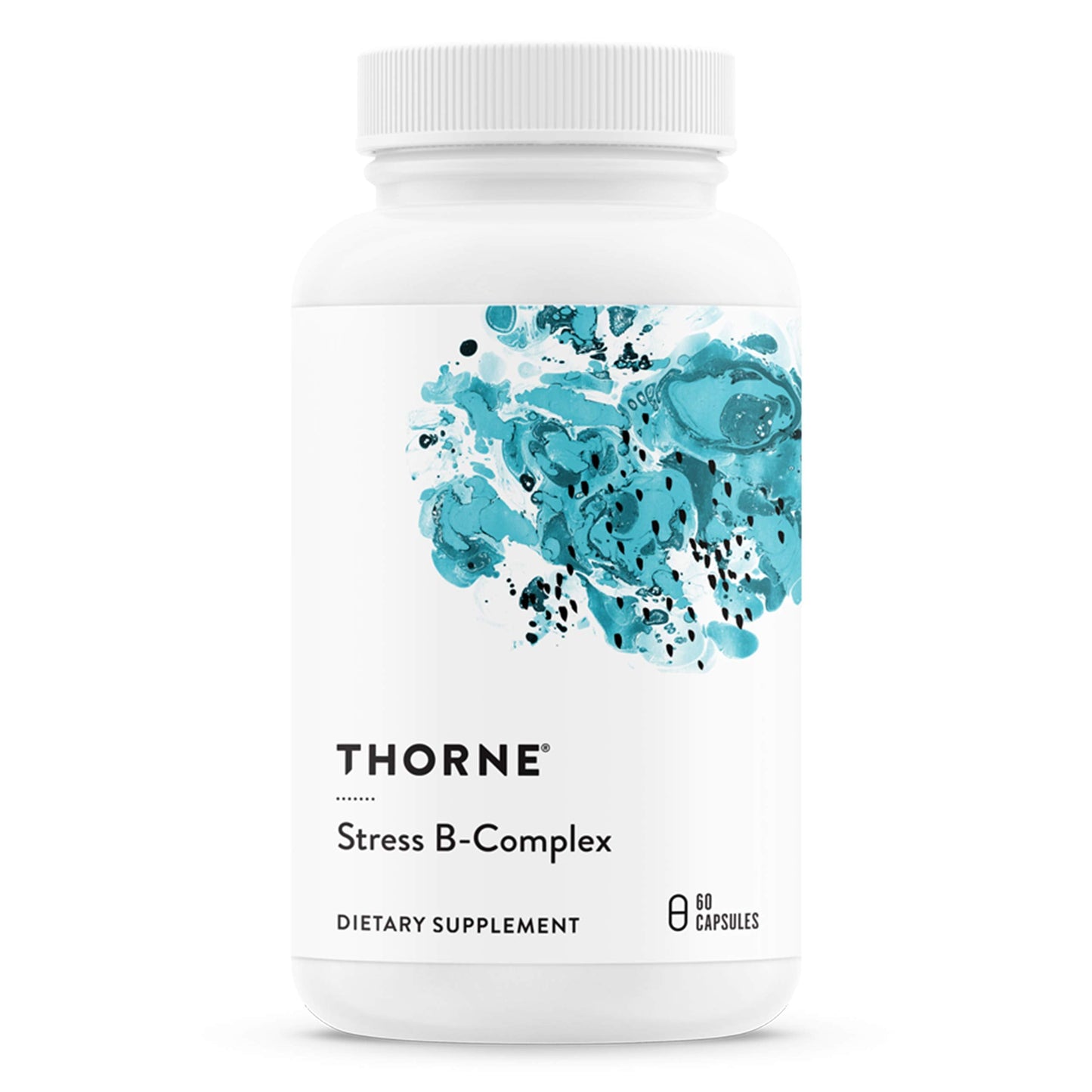 THORNE Stress B-Complex | B2, B6, B12, Folate + B5 for Adrenal Support – 60 Servings