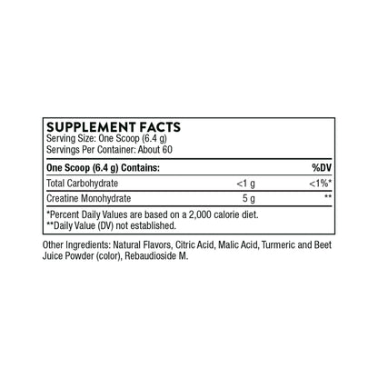 THORNE Creatine Monohydrate Powder – Pineapple Orange, 5 g/Serving, 60 Servings – NSF Certified for Sport