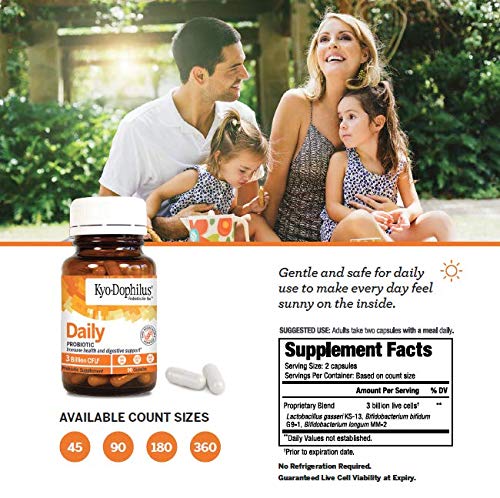 Kyolic Kyo-Dophilus Daily Probiotic for Immune Health | Digestive Support