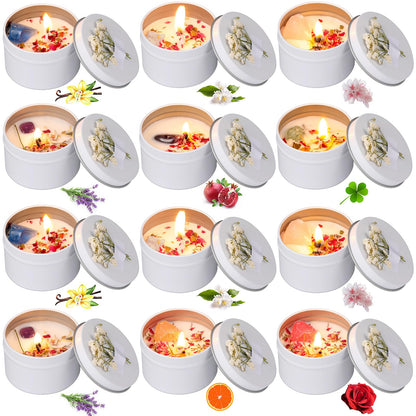 Threlaco 12 Pcs Bridesmaid Gift Scented Candles Set | Soy Wax