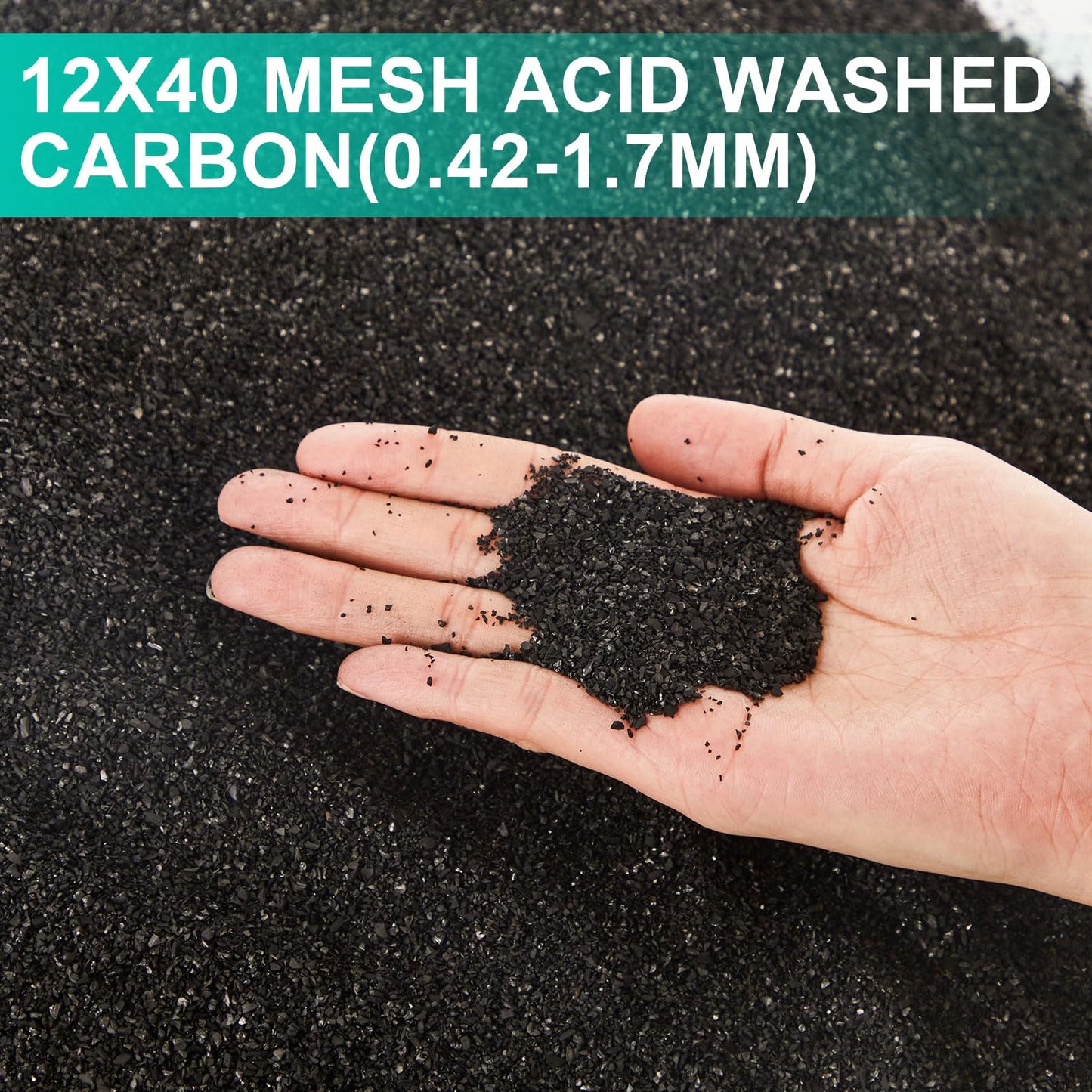 Threlaco 10lbs Activated Charcoal Powder — GAC Pellets for Water & Air Filtration