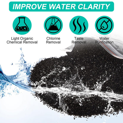 Threlaco 10lbs Activated Charcoal Powder — GAC Pellets for Water & Air Filtration