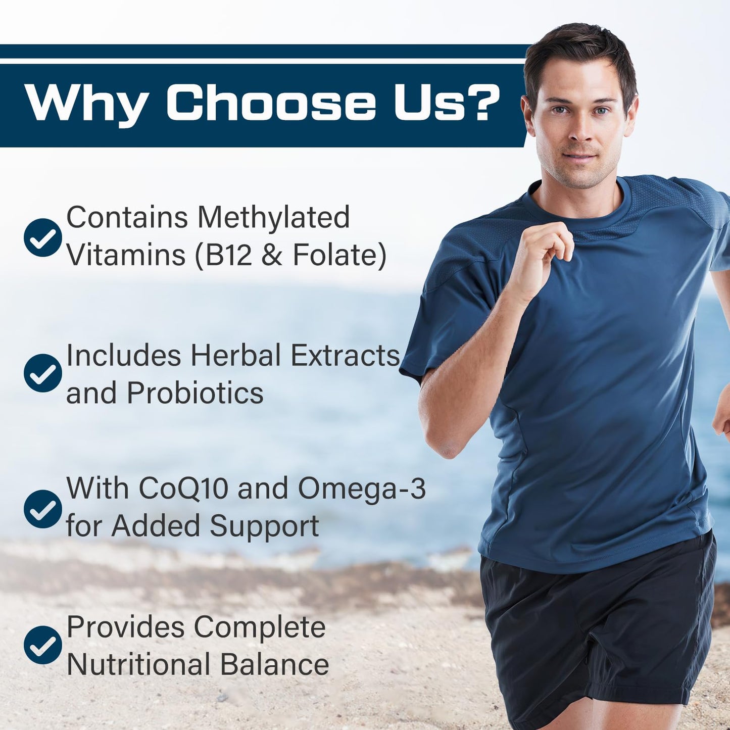 ThrivyThystle Men Multivitamins 50+ | Daily Multivitamin with Fermented Herbal Extracts and 43 Vitamins