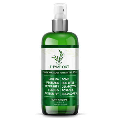 Thyme Out All Natural Eczema Treatment & Anti-Itch Spray | Acne, Psoriasis & More (4oz)