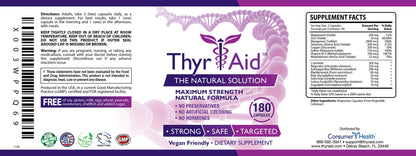 ThyrAid Thyroid Support Supplement - Vegan, 2 Bottles