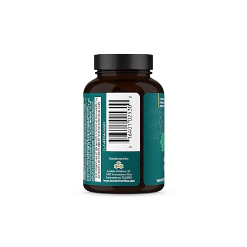 Ancient Nutrition Thyroid Support Capsules with Ashwagandha - Restful Sleep & Stress Support | Gluten Free, Paleo & Keto - 60 Count