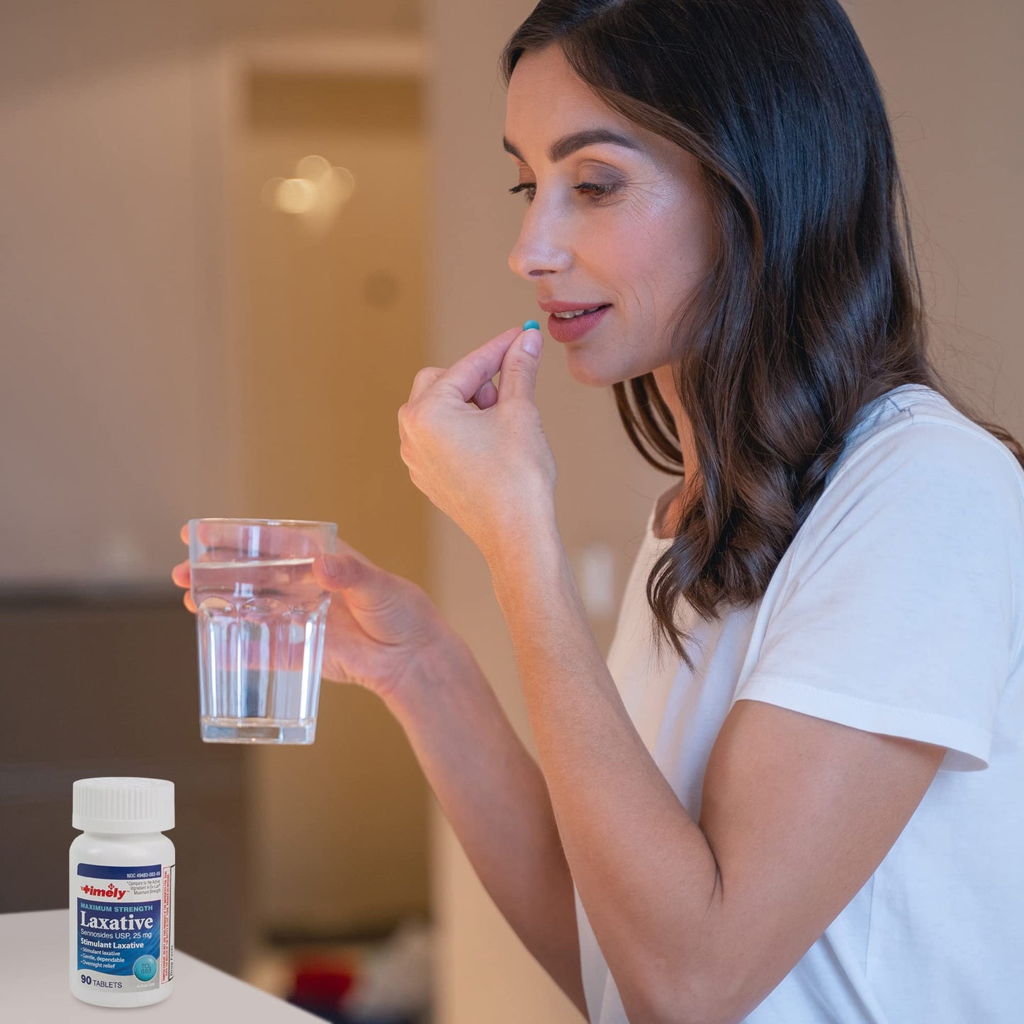 TIME-CAP LABS Timely Max Laxatives - 90 Maximum Strength Tablets, 25mg Sennosides, Occasional Constipation Relief