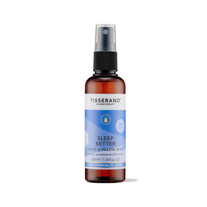 Tisserand Sleep Pillow Mist – 100% Pure Essential Oils (Lavender, Jasmine, Sandalwood) 3.38 fl oz
