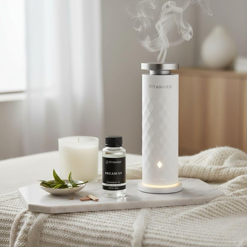 TitanVex Dream On White Tea & Vanilla Diffuser Oil – Luxury Hotel Scent (4.06 fl oz)