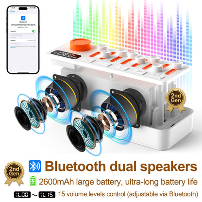 TMEHM 3-in-1 Sleep Sound Machine with 8 Nature Sounds, Bluetooth Speaker & Night Light