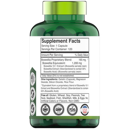 Boswellia Serrata Capsules 1200 MG – Joint Support | 120 Capsules