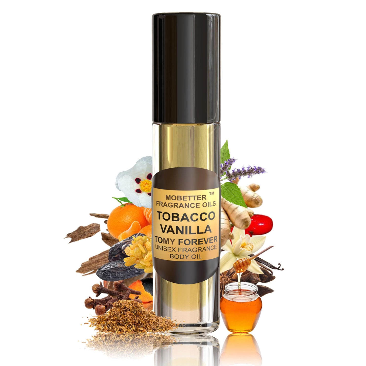Tobacco Vanilla Unisex Body Oil (10ml Roll-On) – Long-Lasting Oriental Spicy Fragrance