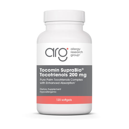 Allergy Research Group Tocomin SupraBio Tocotrienols 200 mg – Enhanced Absorption Palm Tocotrienol Complex (120 Count)