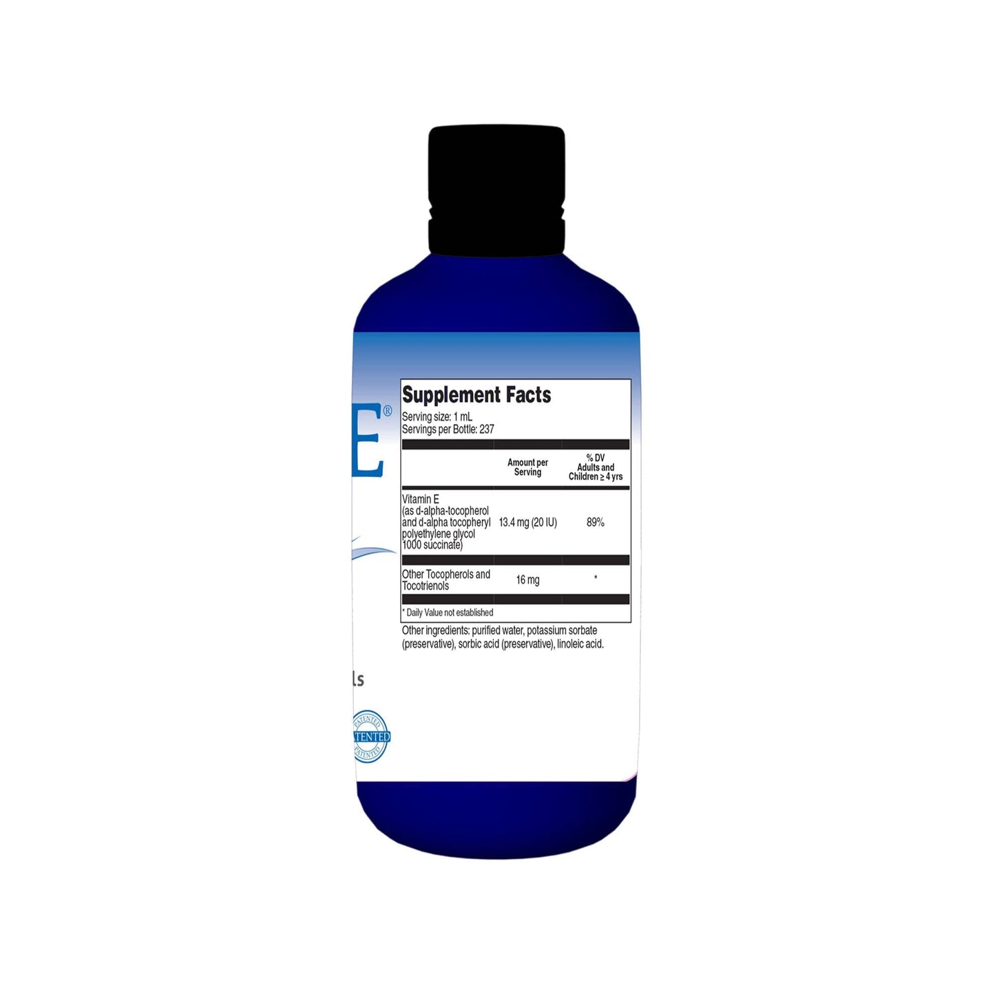 Aqua-E Water-Soluble Vitamin E | UNIQUE E by A.C. Grace Company (8 fl oz / 237 ml) – Tocopherols & Tocotrienols