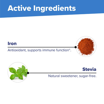 Superior Source Children's Iron 5 mg – Ferrous Fumarate Iron Supplement for Kids | 100 Instant Dissolve Tablets