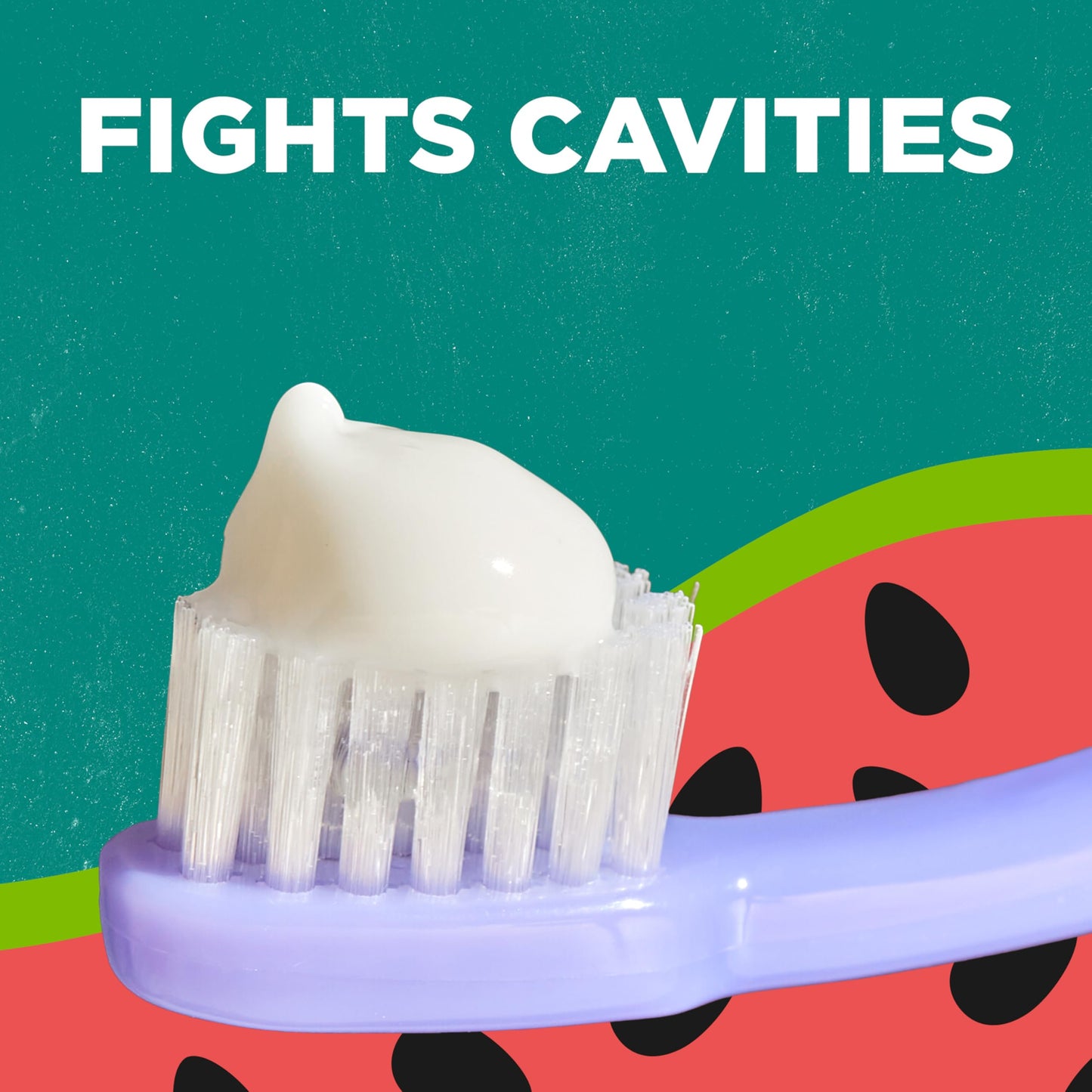 Tom's of Maine Watermelon Wiggle Kids Toothpaste with Fluoride – 3 Pack (5.1 oz) | Natural Kids Toothpaste