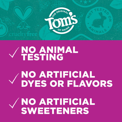 Tom’s of Maine Antiplaque & Whitening Fluoride Free Toothpaste Spearmint 3-Pack