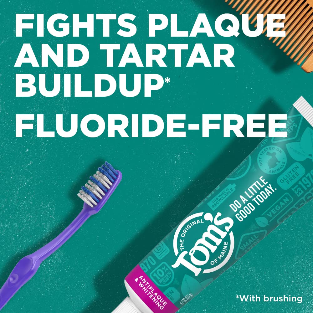 Tom's of Maine Fluoride-Free Antiplaque & Whitening Toothpaste - Spearmint - 5.5 oz