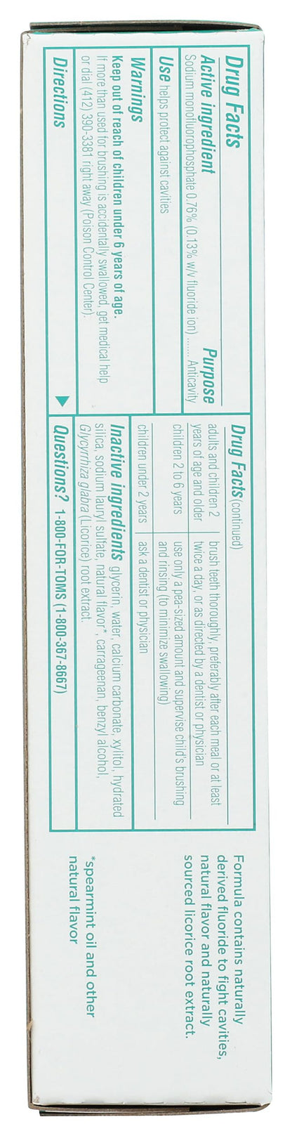 Toms of Maine Wicked Fresh Spearmint Ice AC Toothpaste, 4 oz
