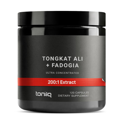 Tongkat Ali Fadogia Agrestis - Ultra High Potency 200:1 Tongkat Ali & 30:1 Fadogia Agrestis - 2% Eurycomanone -Third-Party Lab Tested - 120 Capsules