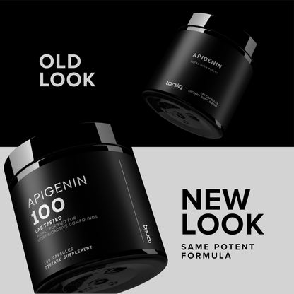Toniiq Ultra High Strength Apigenin 100mg - 98%+ Purified - 180 Vegetarian Capsules