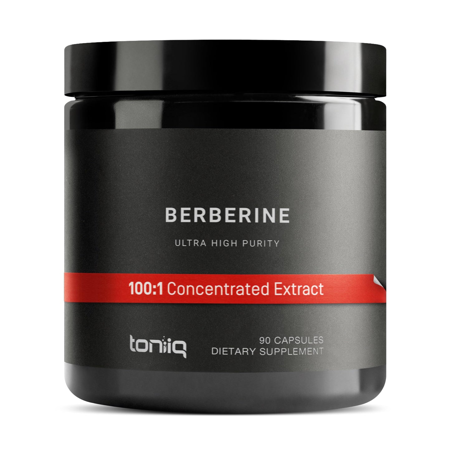 Toniiq Berberine HCl 97% – Himalayas 100:1 Extract, 90 Veg Capsules | 500 mg