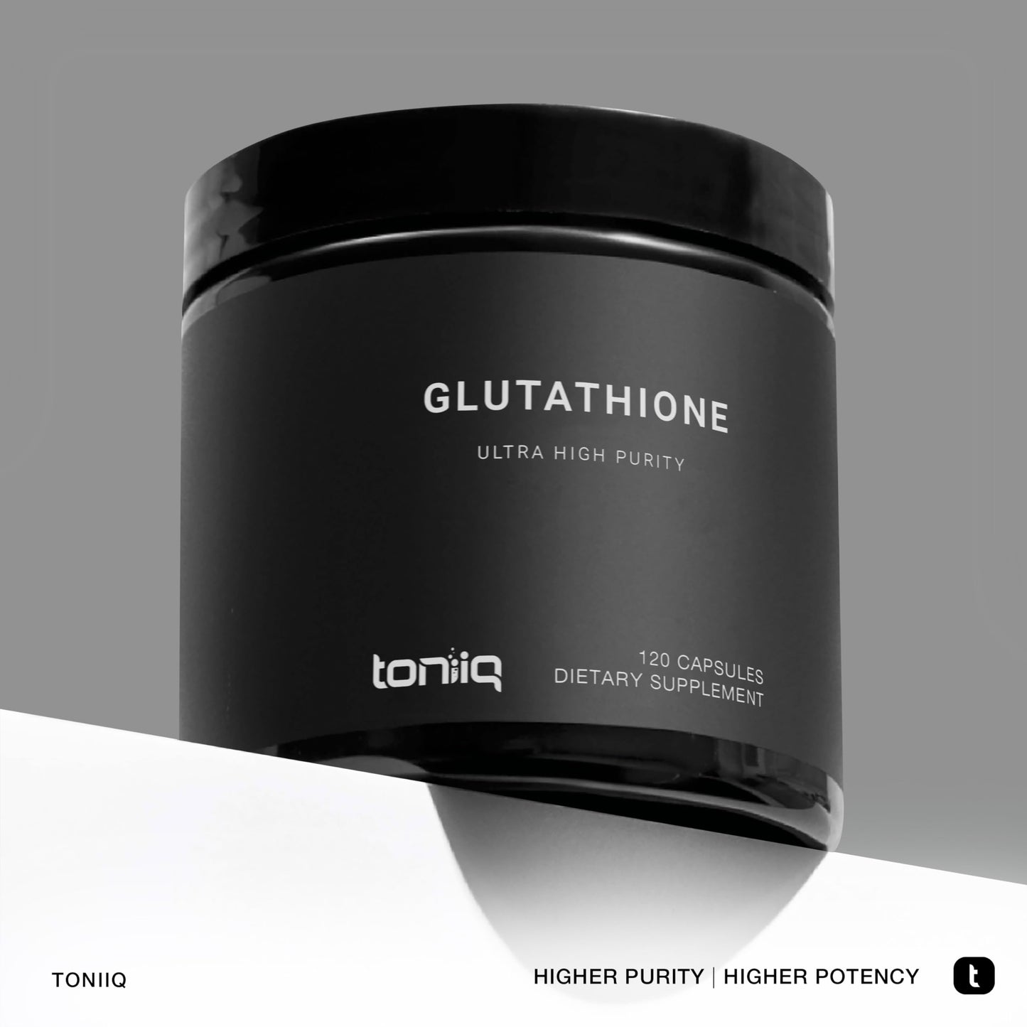 Toniiq Glutathione 1000mg - 98%+ Pure, 120 Capsules