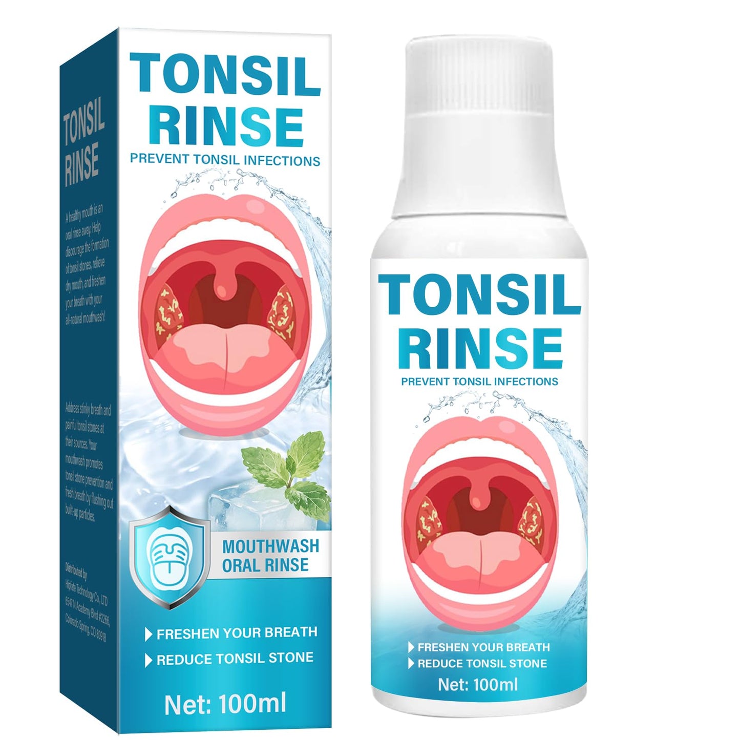 Tonsil Stone Remover Mouthwash - Soothe Tonsils, Eliminate Bad Breath & Relieve Dry Mouth