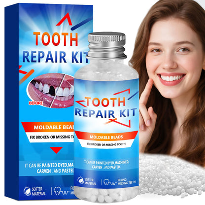 Tooth Repair Kit - Moldable False Teeth Beads for DIY Temporary Dentures