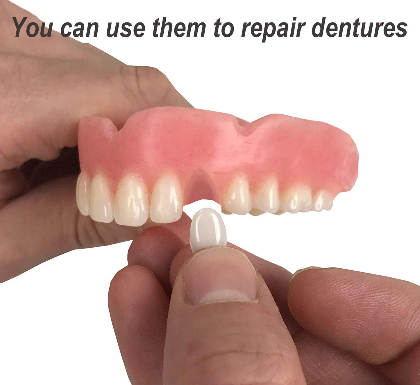 Tooth Repair Kit Gum Material for Temporary Dentures (Dark Pink) – DIY Denture Kit