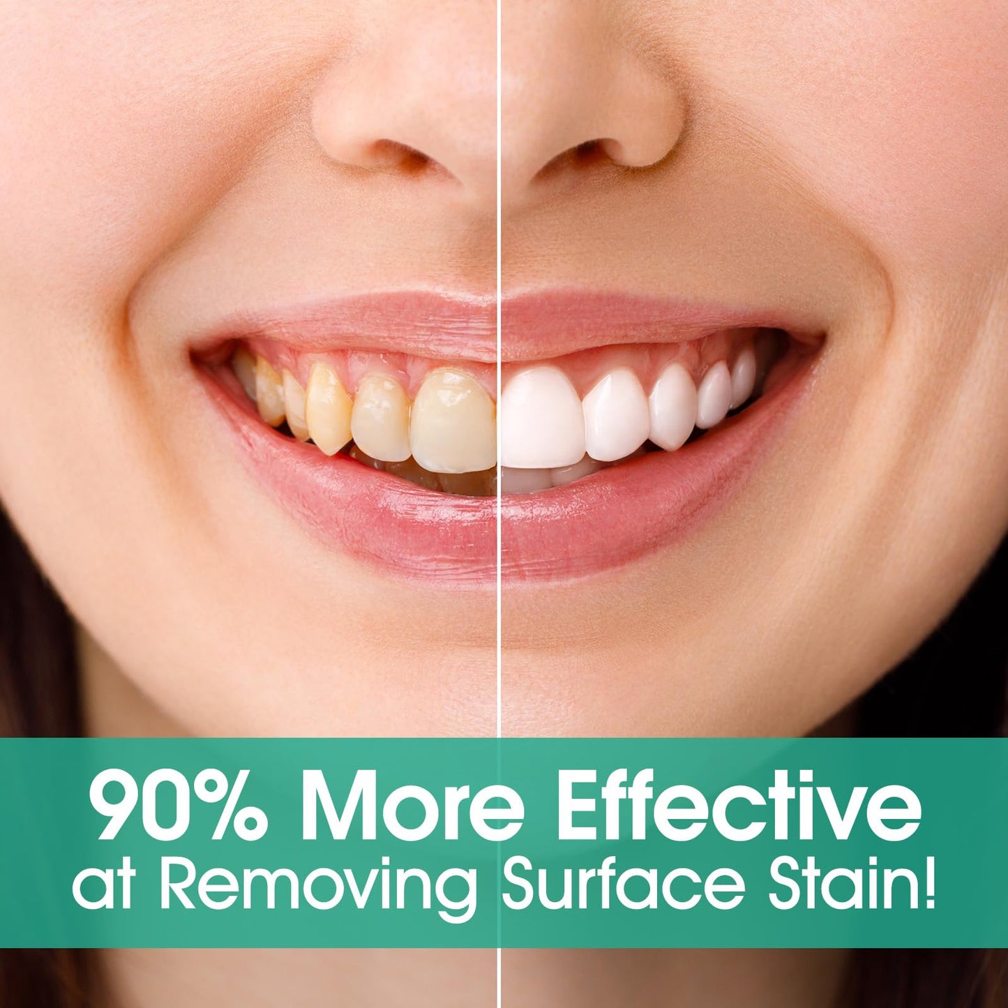 Nano Hydroxyapatite Toothpaste Tablets - Fluoride-Free Whitening, Peppermint