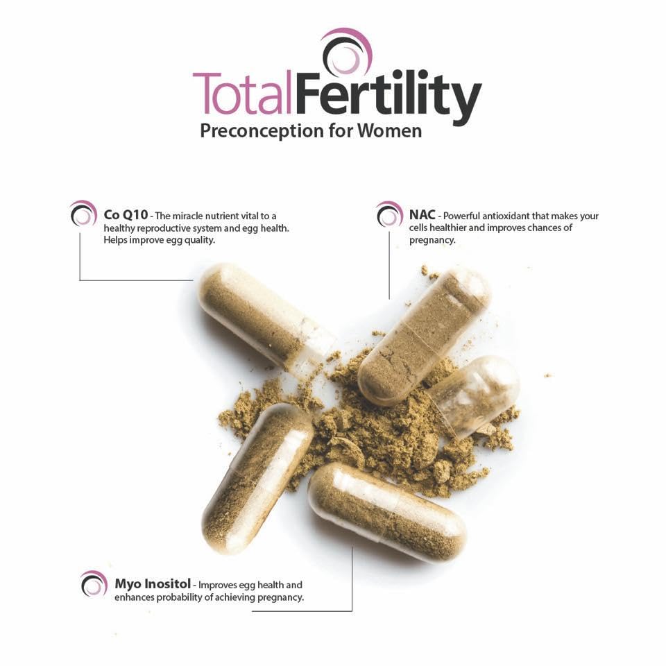 Total Fertility Preconception for Women | Egg Health & Ovulatory Support | 240 Capsules