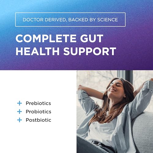 DR. EMIL NUTRITION Total Gut Health Complex – Prebiotic, Probiotic & Postbiotic Digestive Health Supplement | 120 Capsules