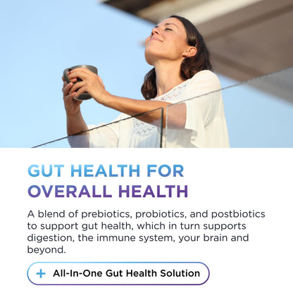 DR. EMIL NUTRITION Total Gut Health Complex – Prebiotic, Probiotic & Postbiotic Digestive Health Supplement | 120 Capsules