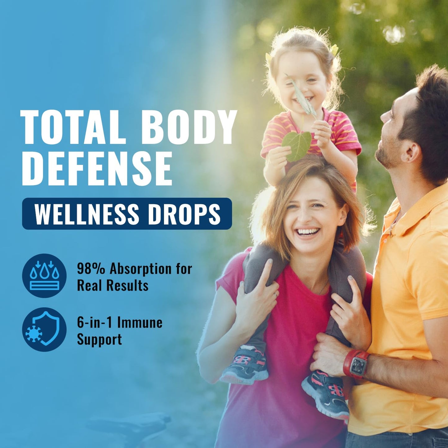 Total Immune 6-in-1 Liquid Multivitamin Drops – 4 oz Passion Fruit | Zinc, D3, C Immunity Support