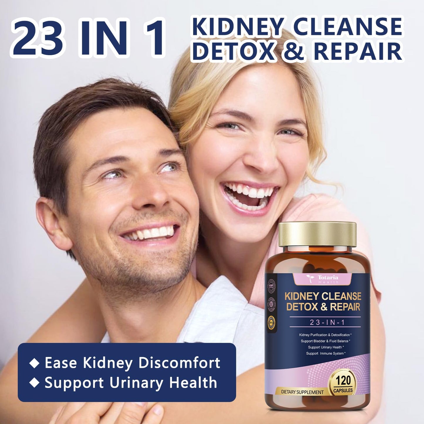 Totaria Kidney & Liver Cleanse Detox Capsules with Cranberry & Chanca Piedra | Urinary & Liver Support