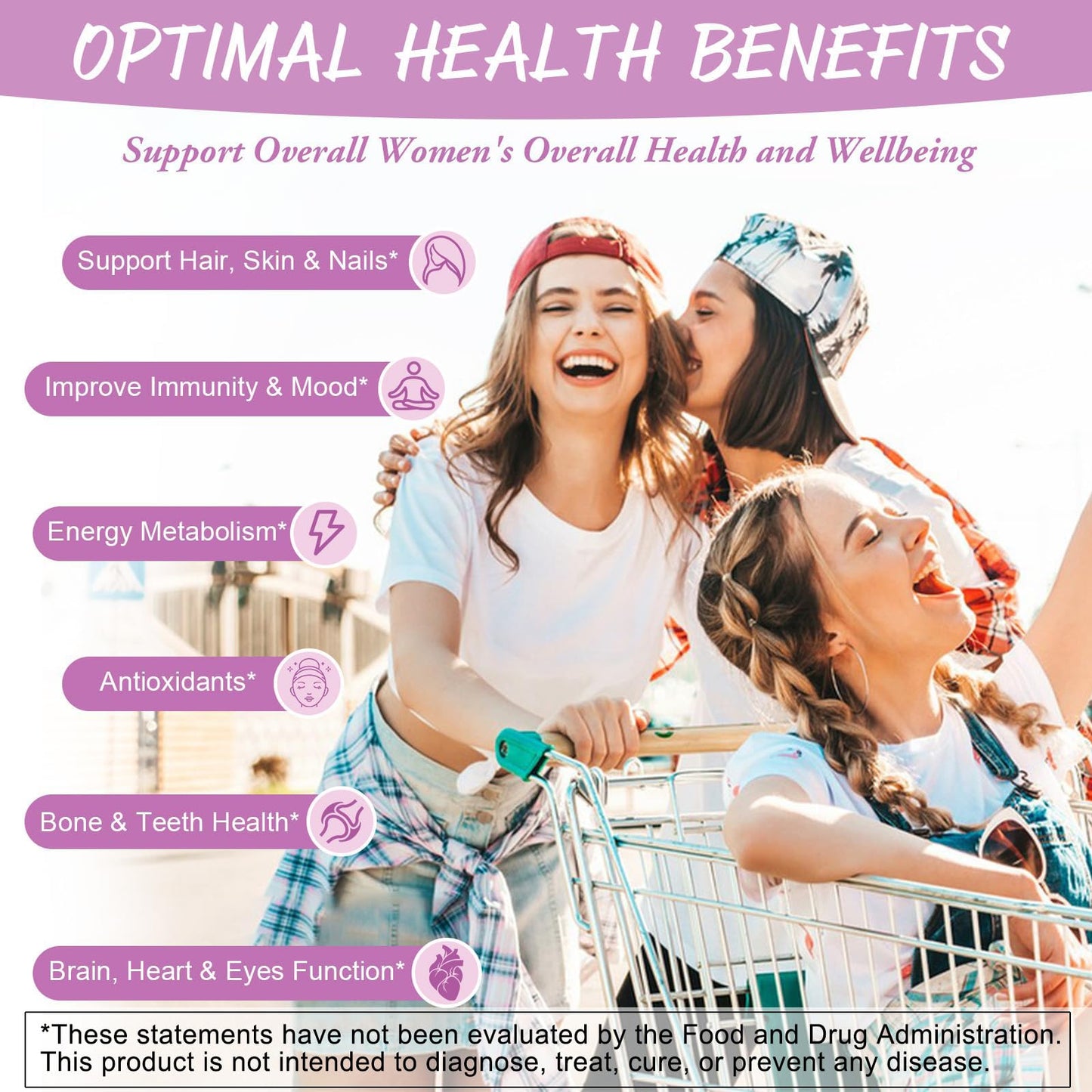 Totaria Sugar Free Multivitamin Gummies for Women 14+ – Iron, Folate, Biotin