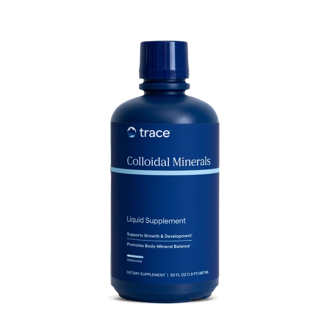 Trace Minerals Colloidal Minerals – Immune Health & Energy Support | 32 oz, Fulvic Acid & High-Potency Potassium