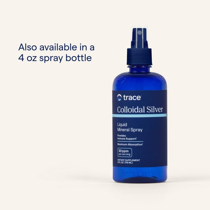 Trace Minerals Colloidal Silver — Liquid Mineral Supplement, 8 fl oz