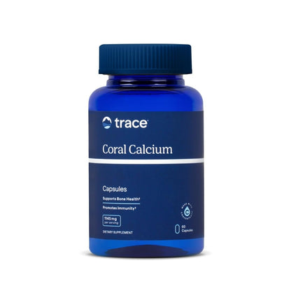 Trace Minerals Coral Calcium - Dietary Supplement for Immune & Bone Health | 60 Vegetarian Caps (30 Servings)