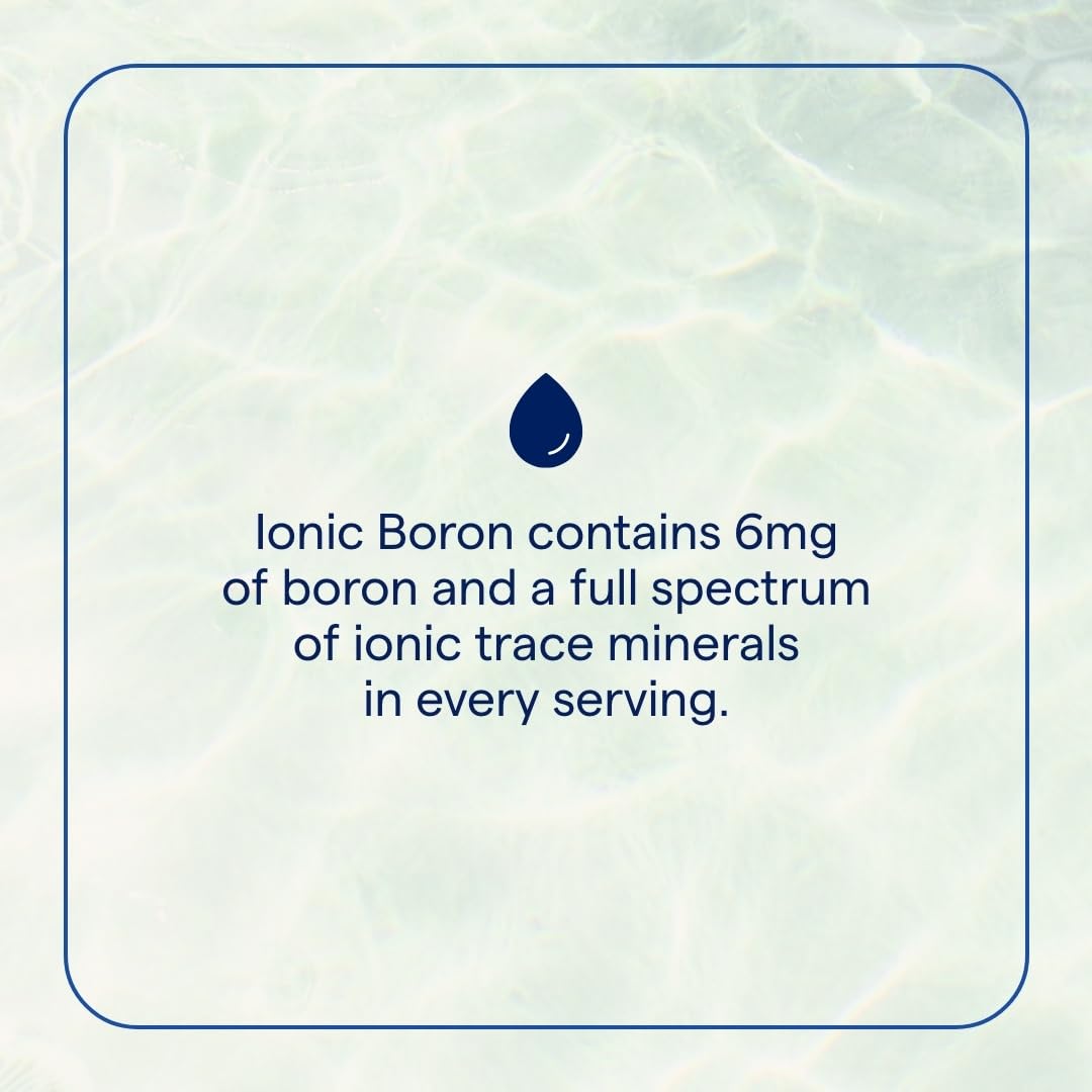 Trace Minerals Ionic Boron — Liquid Boron for Bone & Muscle Support (2 oz, 2 Pack)
