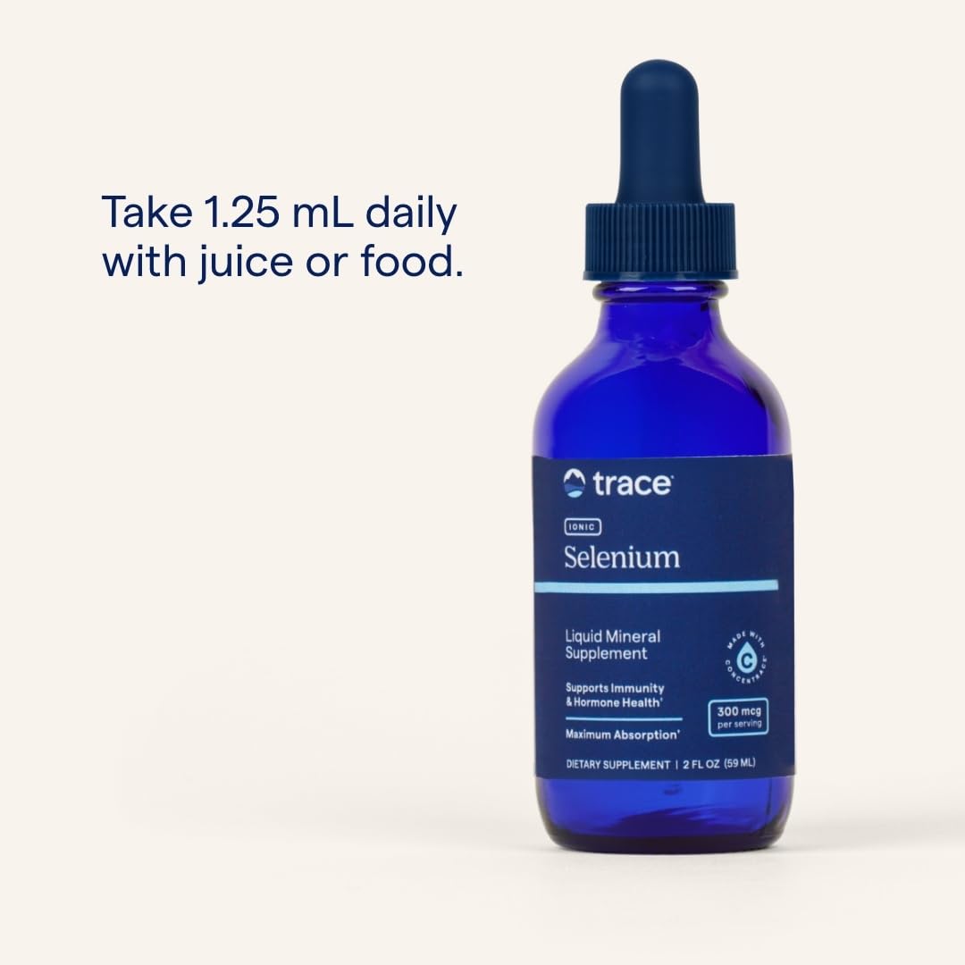 Trace Minerals Liquid Ionic Selenium – High-Absorption Immune & Hormone Support (2 fl oz, 48 Servings)