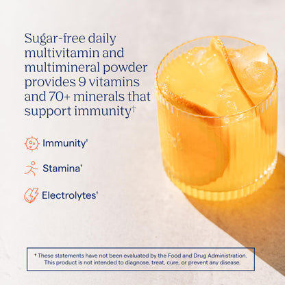 Trace Minerals Power Pak: 1200 mg Vitamin C + 70+ Trace Minerals – Sugar Free Citrus – 30 Packets