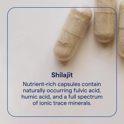 Trace Minerals Shilajit Capsules - Immunity & Energy Support | 150 Count (75 Servings)