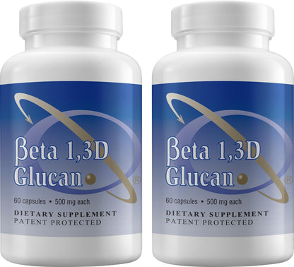 Transfer Point Immune Support: Highly Purified Beta 1,3D Glucan 500 mg Capsules (Pack of 2)