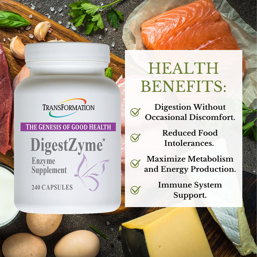 TRANSFORMATION Genesis DigestZyme — Gentle Enzymes & Probiotics for Digestive Support