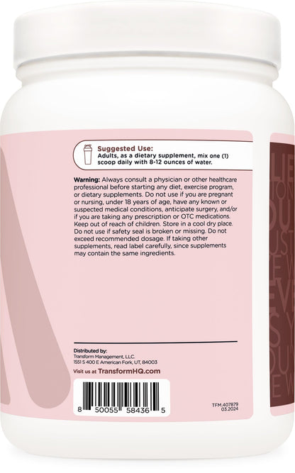 TransformHQ Beauty Collagen Chocolate (30 Servings) - Hair, Skin & Nails
