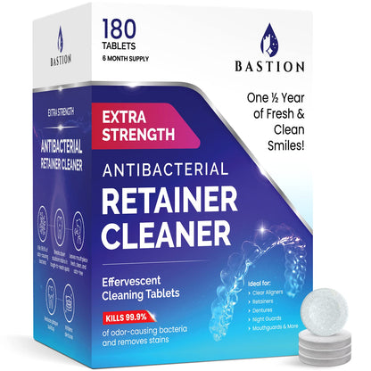 Retainer & Denture Cleaner | 180 Tablets for Aligners & Night Guards