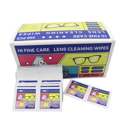 Lens Wipes for Eyeglasses & Screens – 500 Count, Gentle & Portable
