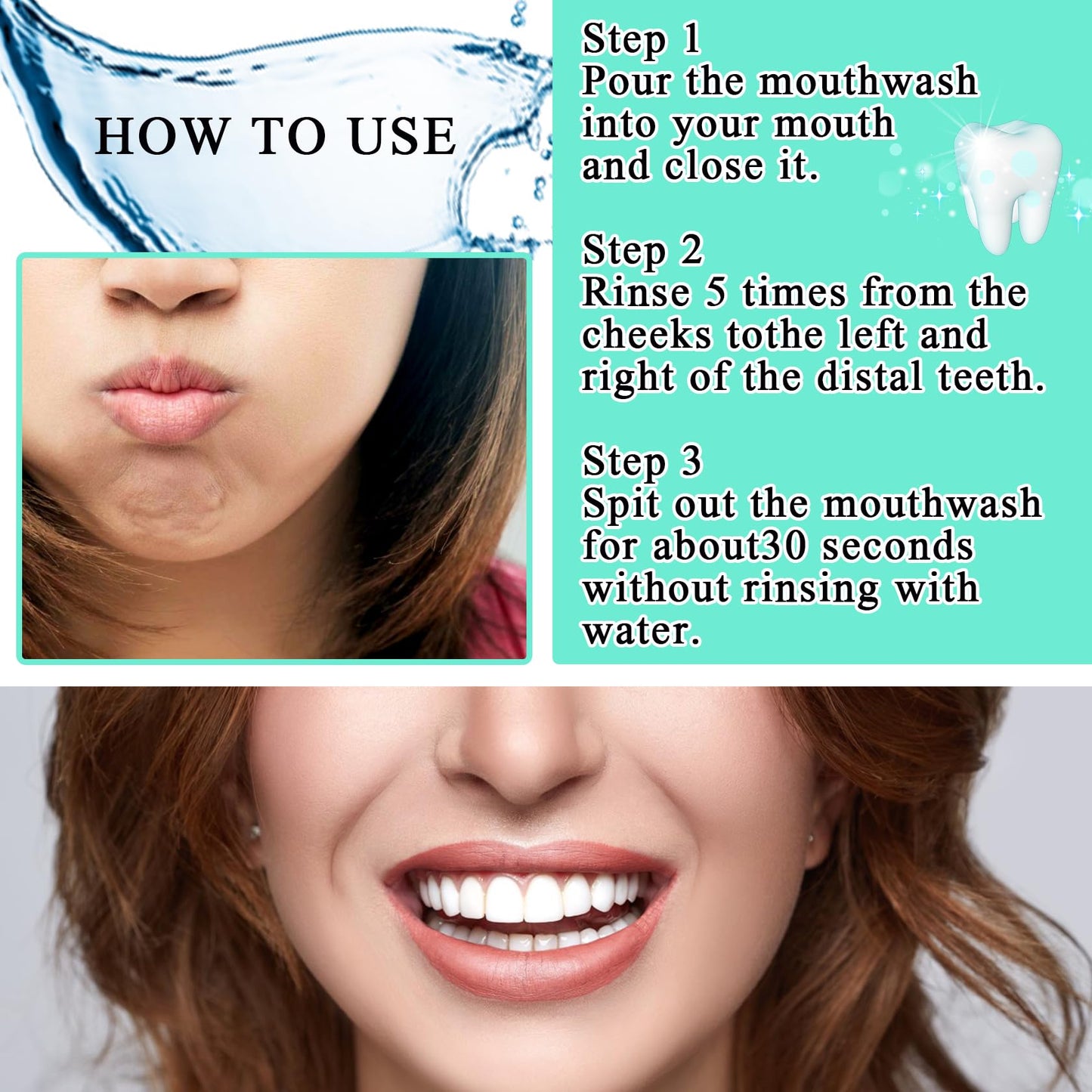 Travel Size Mouthwash Pack of 60 | Mini Portable Mouthwash Set for Fresh Breath